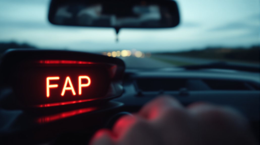 Avertissement de lumière fap actions