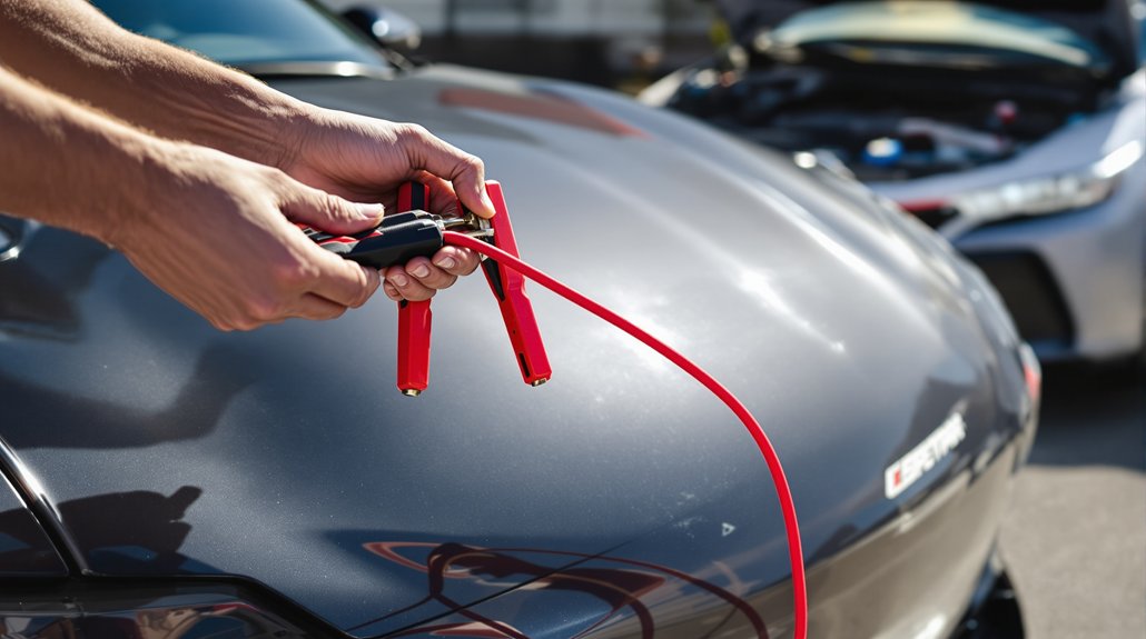 démarrer une voiture avec des câbles