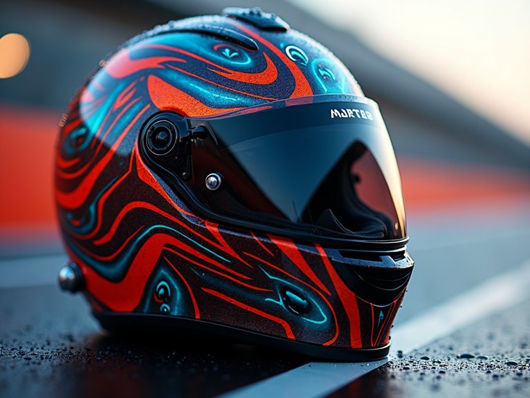 autocollants réfléchissants pour casques