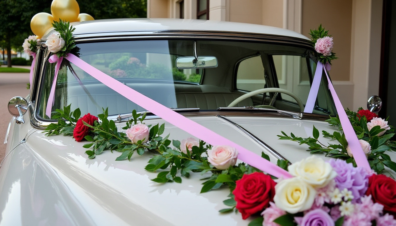 découvrez nos conseils pratiques pour décorer la voiture de mariage et rendre ce jour inoubliable avec une touche d'élégance et de romantisme.